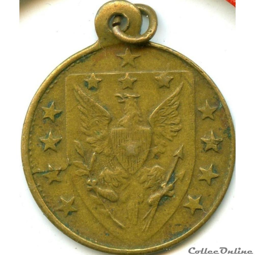 1917 Indian Scouts Token - American troops in France monnaie monde etat uni 1917 indian scouts token american troops in france