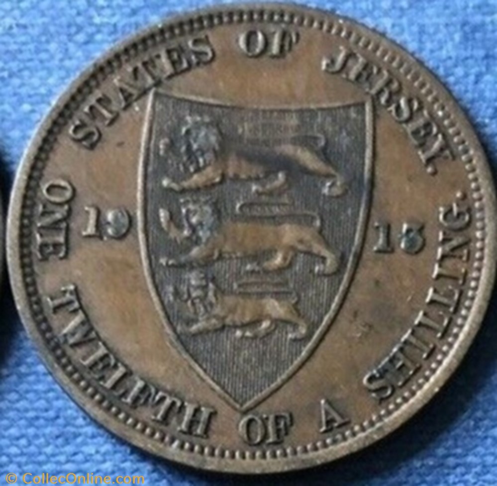 George V - 1/12 Shilling 1913 - Jersey monnaies monde george v 1 12 shilling 1913 jersey