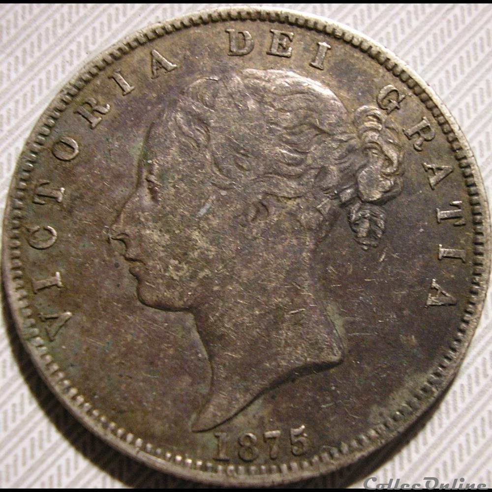 monnaies monde royaume uni victoria half crown 1875 kingdom of great britain