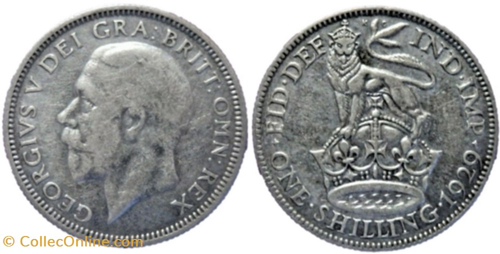 George V - One Shilling 1929 - Great Britain monnaies monde royaume uni george v one shilling 1929 great britain