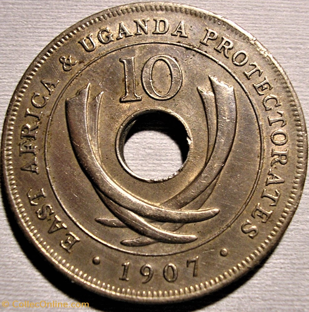 Edward VII - 10 Cents 1907 - British East Africa monnaies monde kenya edward vii 10 cents 1907 british east africa