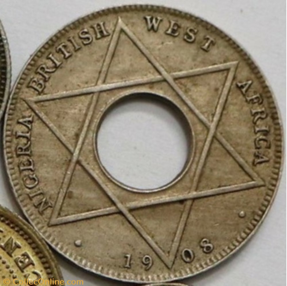 Edward VII - 1/10 Penny 1908 - West Africa, Nigeria monnaies monde edward vii 1 10 penny 1908 west africa nigeria