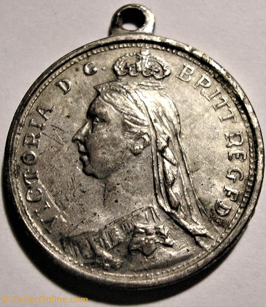 Queen Victoria - Medalet St George ca. 1887 - Great Britain 2 medaille royaume uni queen victoria medalet st george ca 1887 great britain