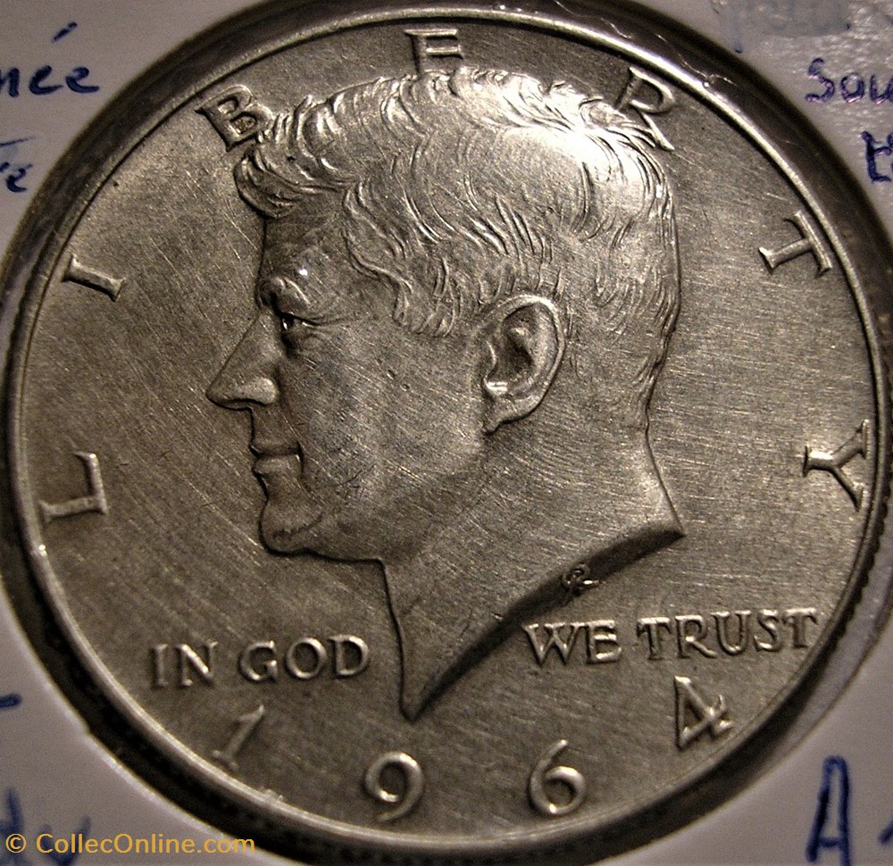 monnaie monde etat uni 1964 denver half dollar ex 2