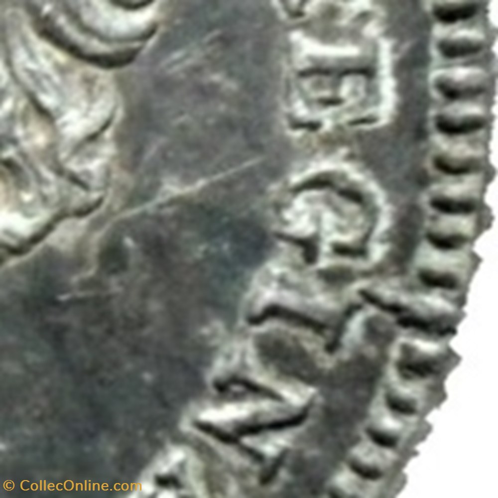 monnaie monde canadum victoria 5 cents 1891 long top lip die crack
