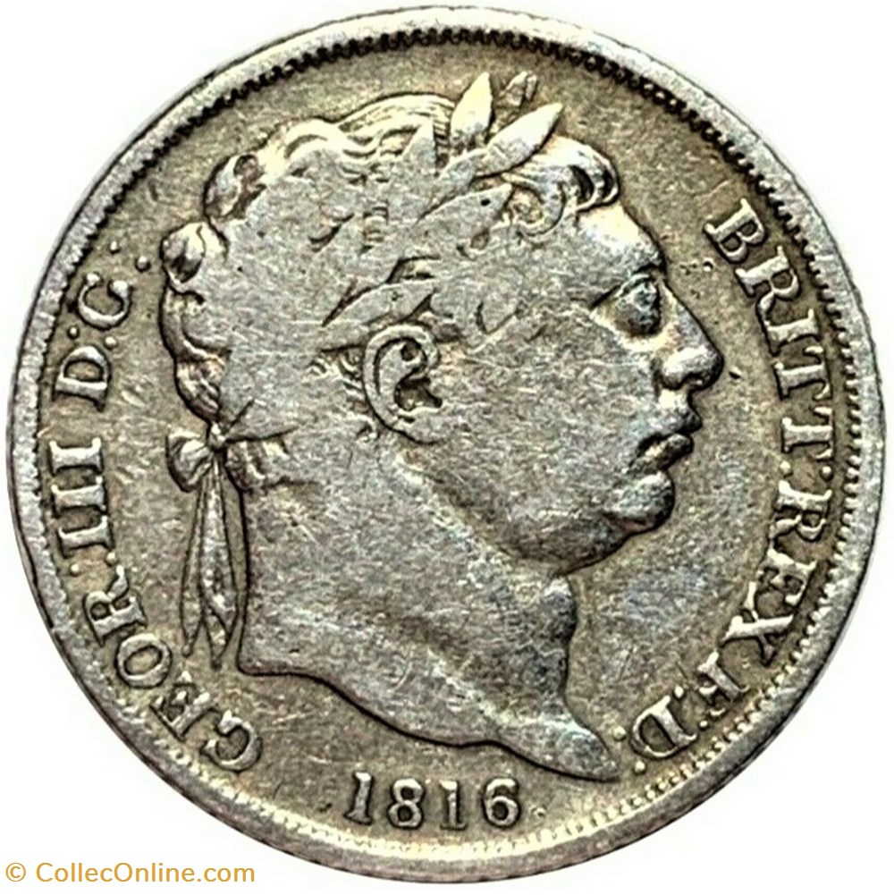 George III - 6 Pence 1816 - United Kingdom of Great Britain monnaies monde royaume george iii 6 pence 1816 united kingdom of great britain
