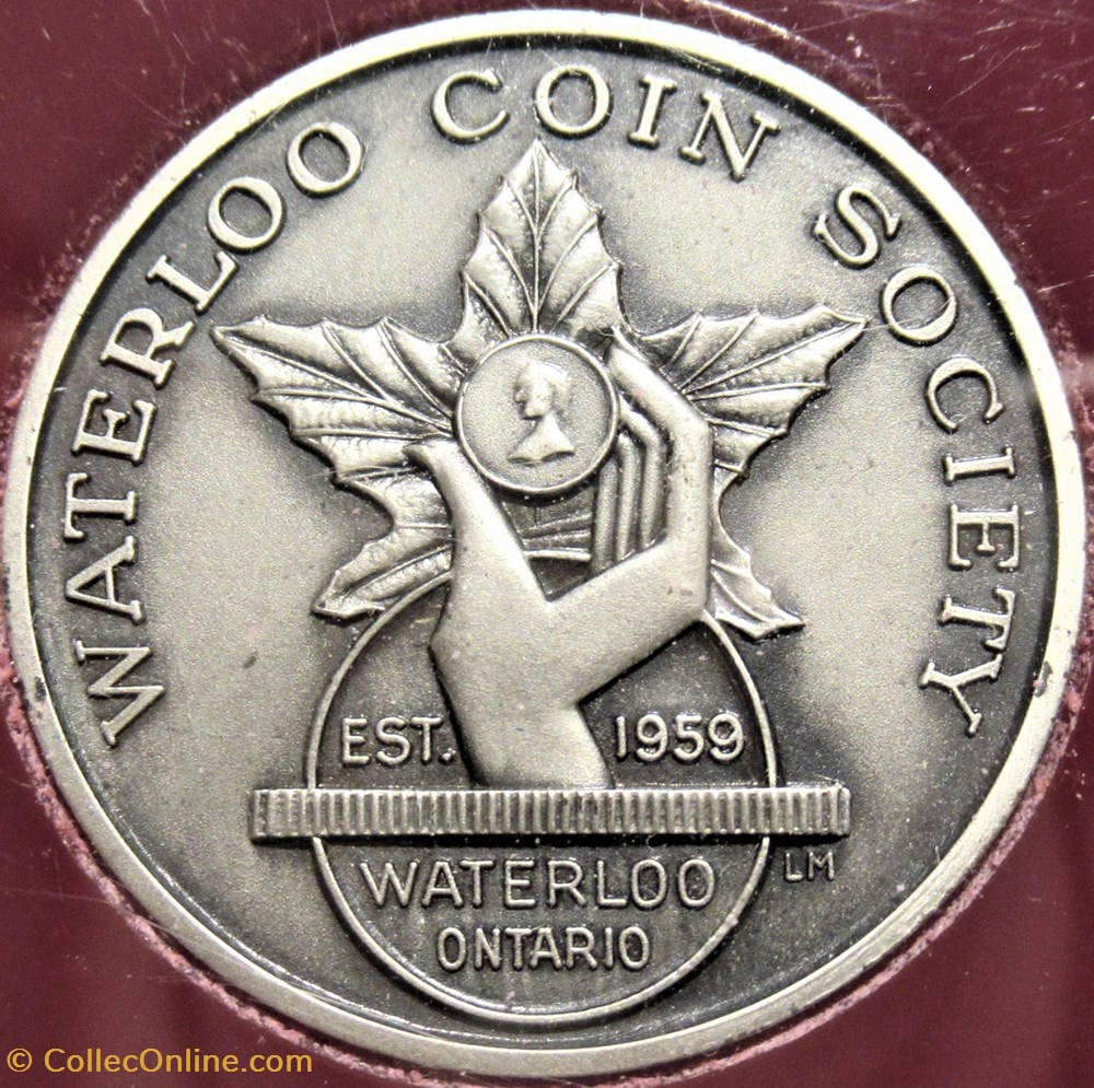 1962 Numismatic Association Convention Medal - Kitchener, Ontario 2 medailles canada 1962 numismatic association convention medal kitchener ontario
