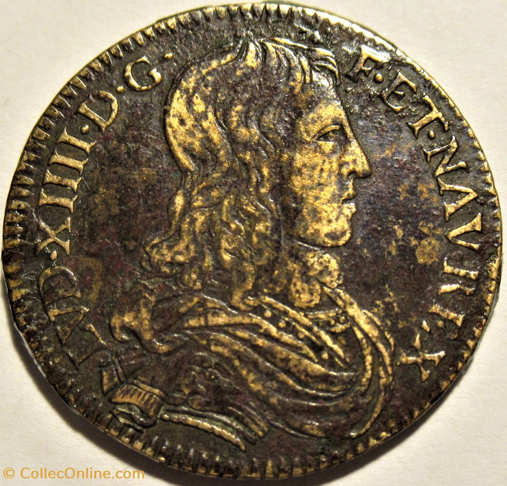 Louis XIV - 1660, Jeton "Les Coeurs Fidèles" - la Triple Alliance 2 monnaies paranumismatique jetons poids louis xiv 1660 jeton les coeurs fideles la triple alliance