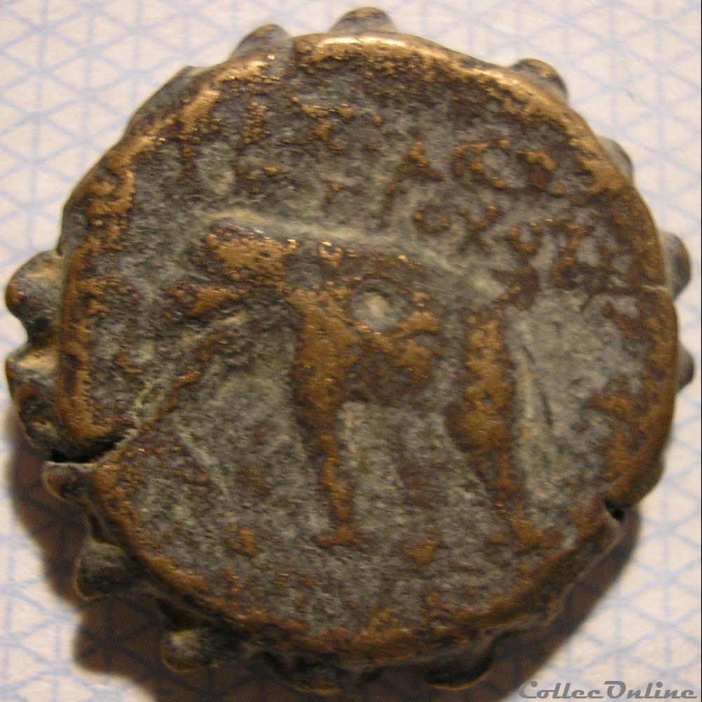 Antiochos VI Epiphanes Dionysos BC. 145-142 - Æ20 monnaie antique av jc ap grecque antiochos vi epiphanes dionysos bc 145 142 20