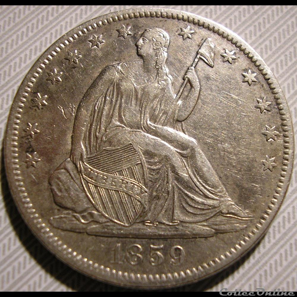 1859 O - Half Dollar monnaies monde etats unis 1859 o half dollar