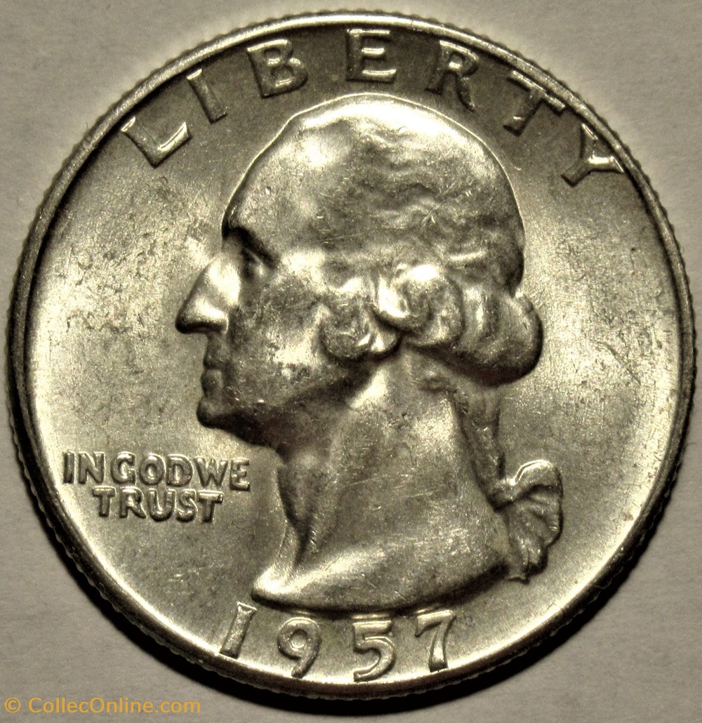 monnaies monde etats unis 1957 quarter dollar
