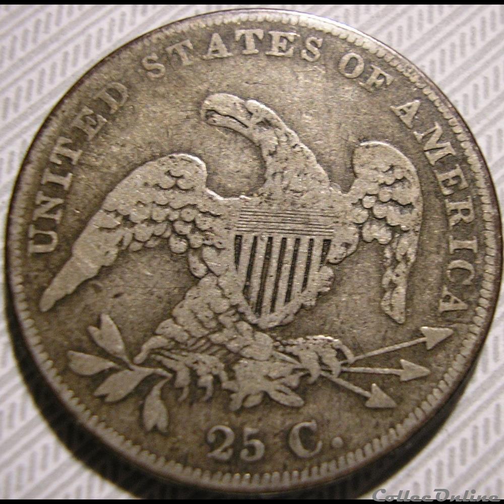 1836 Capped Bust 25 Cents 2 monnaie monde etat uni 1836 capped bust 25 cents