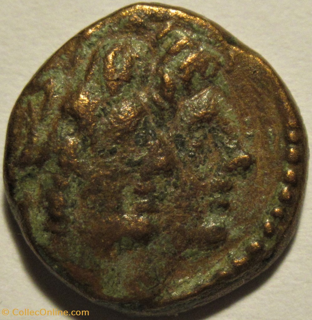 Alexander I Balas & Cleopatra, c.150-145 BC. - AE12 2 monnaies antiques av jc ap grecques alexander i balas cleopatra c 150 145 bc ae12
