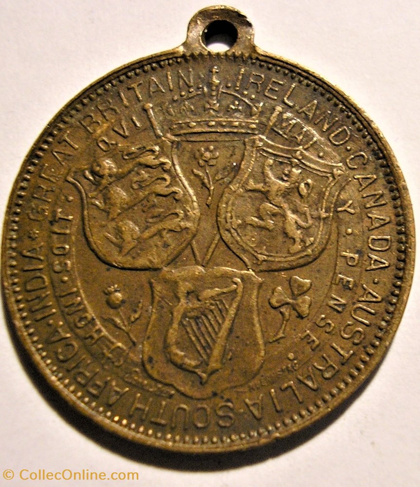medaille royaume uni george v mary medalet british empire exhibition 1924 1925 uk