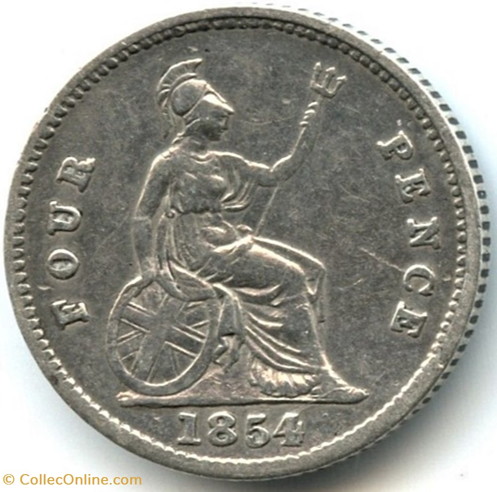 Victoria - 4 Pence 1854 - Kingdom of Great Britain monnaies monde royaume uni victoria 4 pence 1854 kingdom of great britain