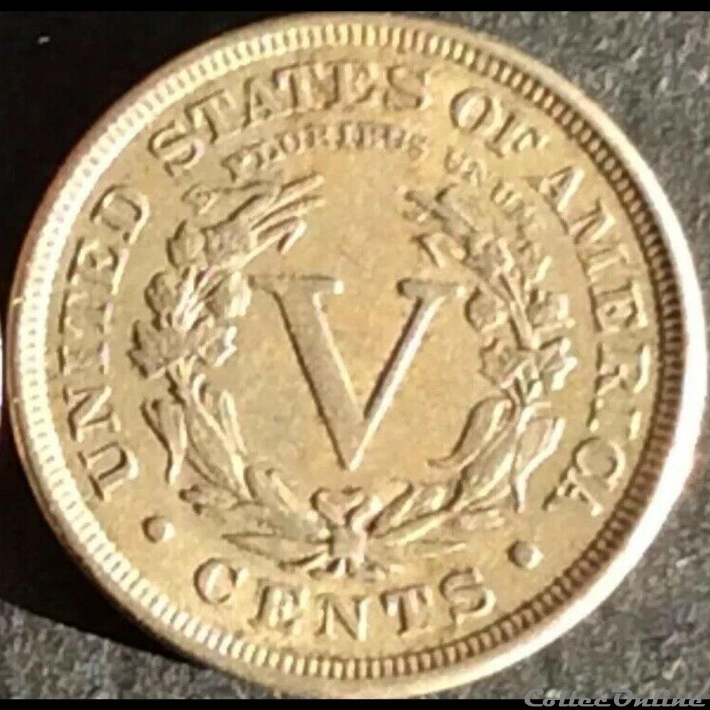 monnaies monde etats unis 1892 5 cents ex 2