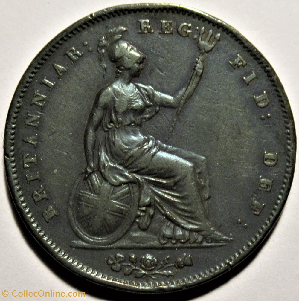 Victoria - One Penny 1854 - Kingdom of Great Britain monnaies monde royaume uni victoria one penny 1854 kingdom of great britain
