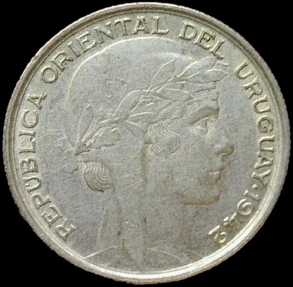 Uruguay - 20 Centésimos 1942 Santiago Mint monnaies monde uruguay 20 centesimos 1942 santiago mint