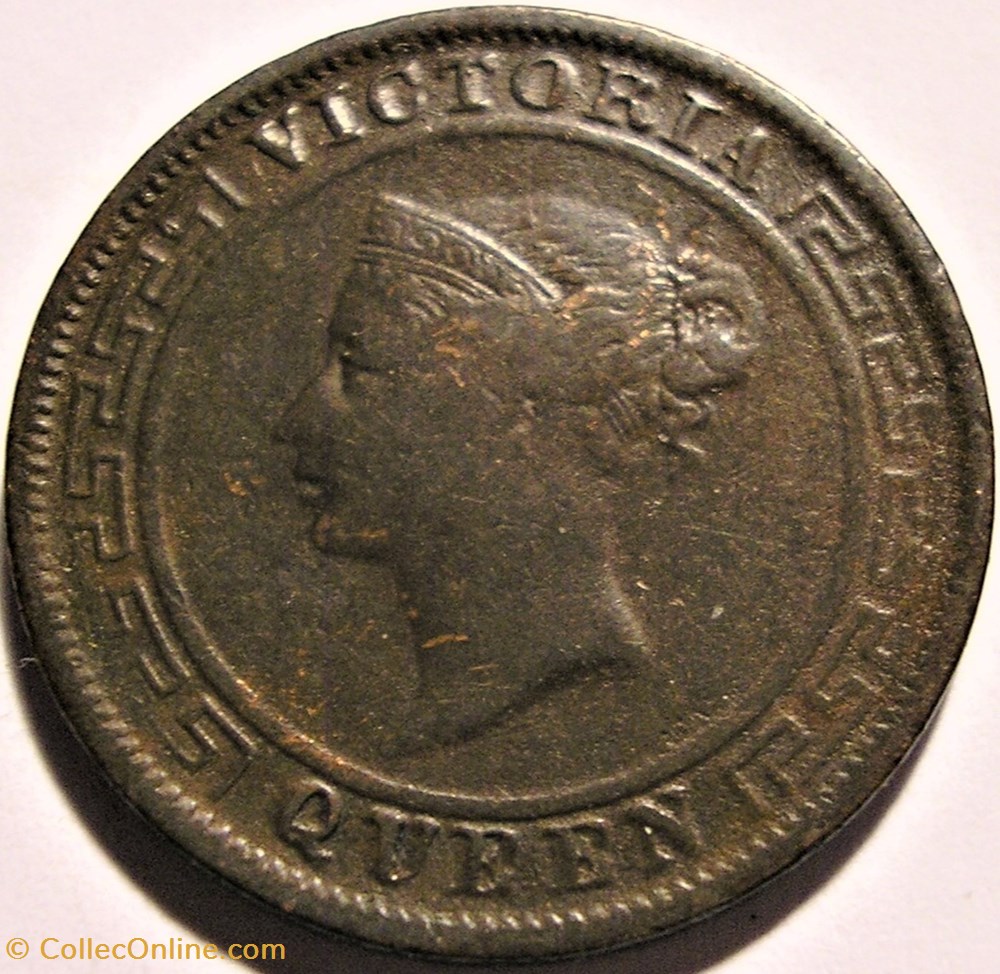 monnaies monde sri lanka victoria one cent 1870 ceylon error