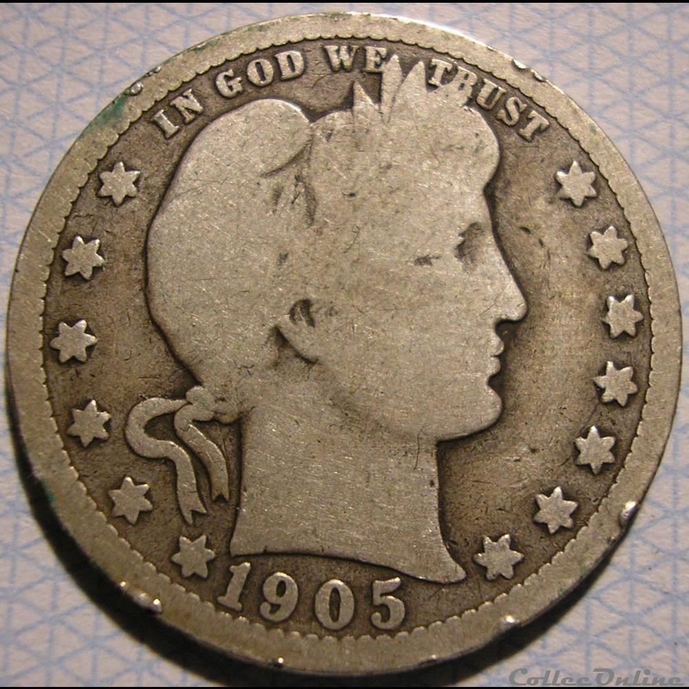 1905 New Orleans Quarter $ monnaie monde etat uni 1905 new orleans quarter