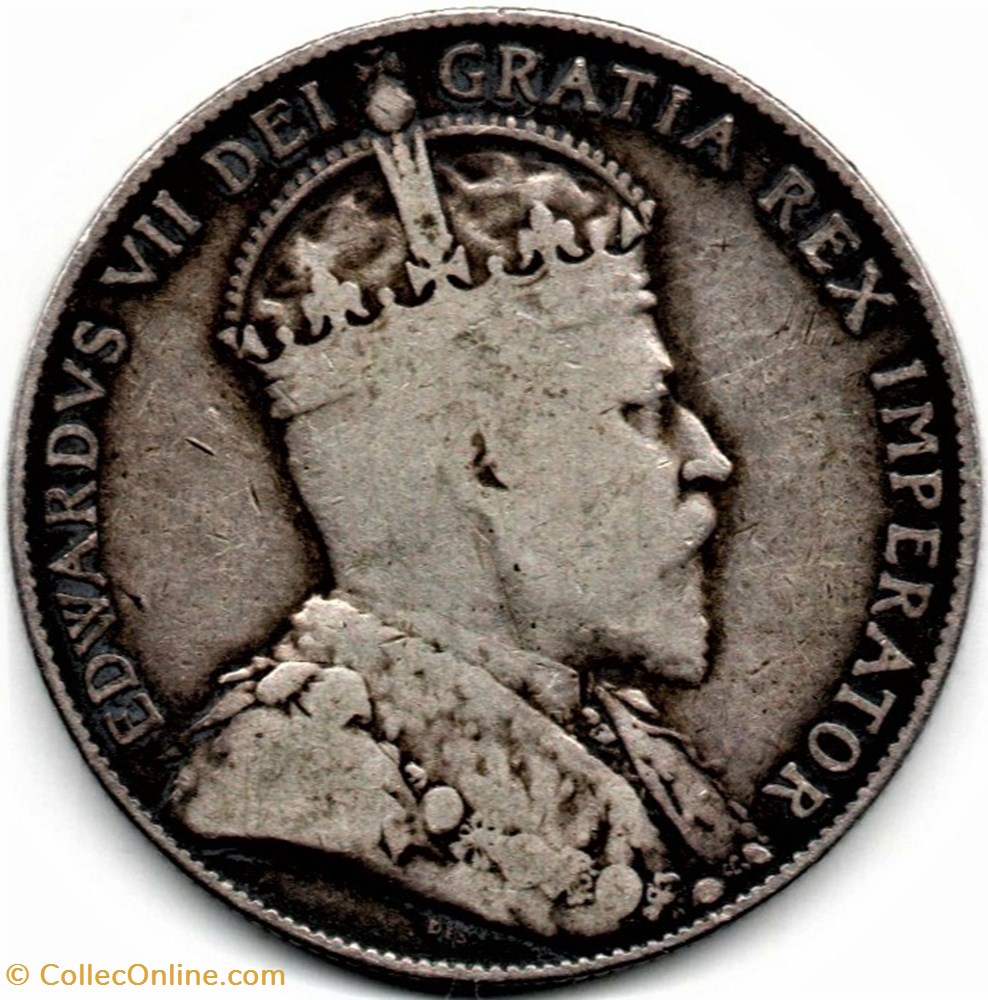 monnaies monde canada edward vii 50 cents 1908