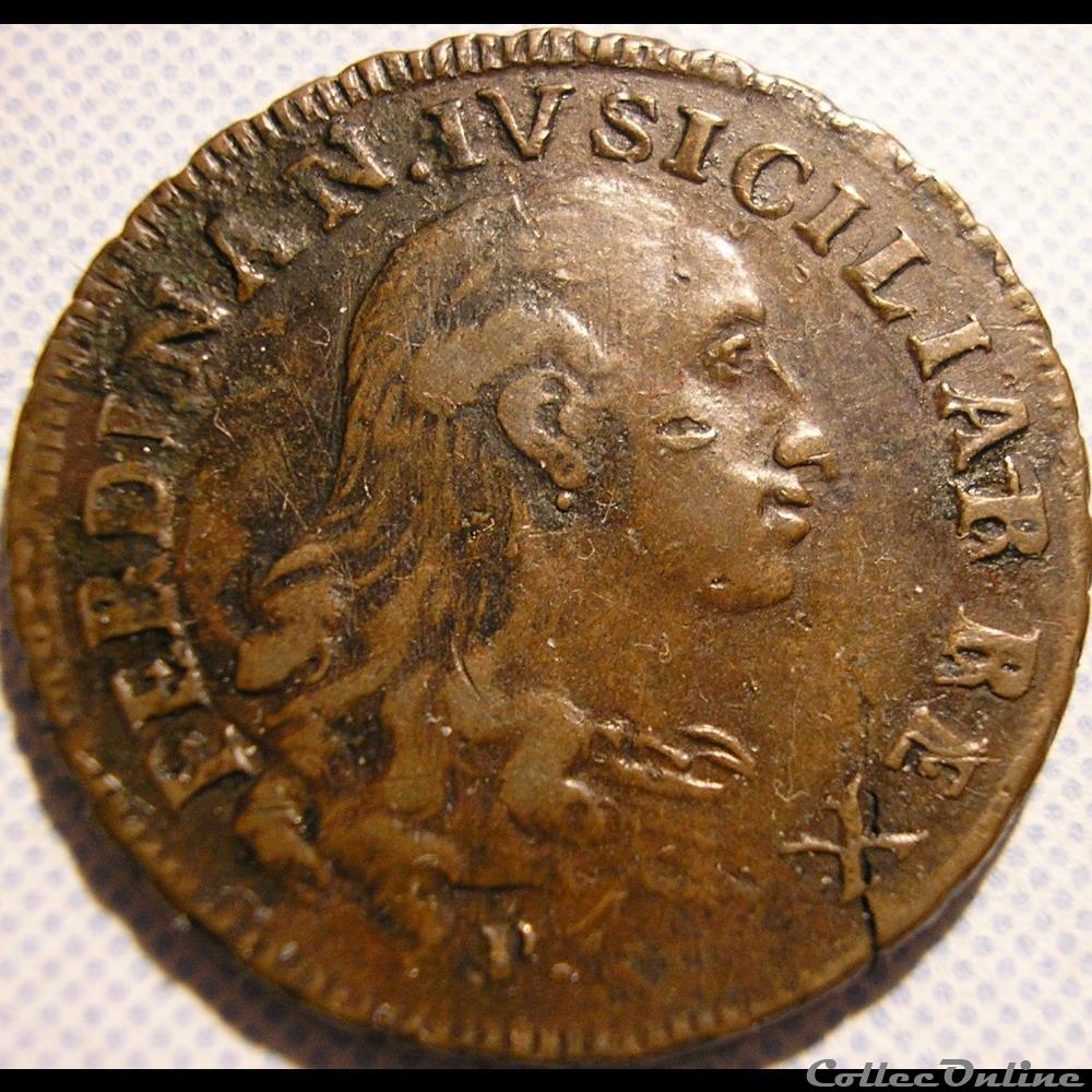 1790 Royaume de Naples, 12 Cavalli / Grano - Ferdinando IV 3 monnaie monde italie 1790 royaume de naples 12 cavalli grano ferdinando iv