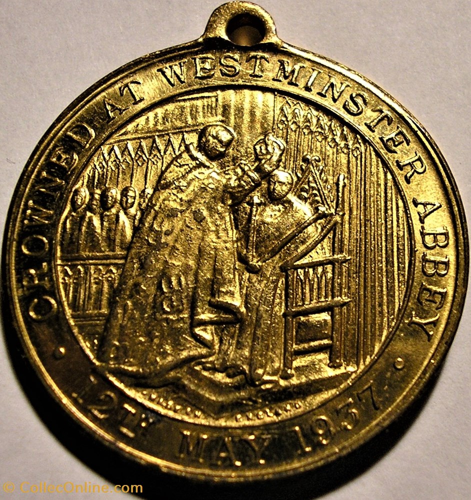 Edward VIII - Coronation Medallion 1937 Westminster Abbey - UK 3 medaille royaume uni edward viii coronation medallion 1937 westminster abbey uk