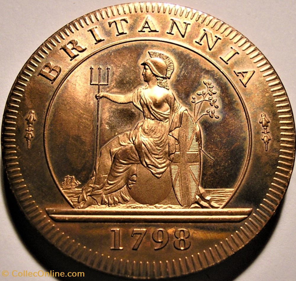 George III - Pattern Two Pence "Cartwheel" 1798 - Great Britain 5 monnaie jeton mereaux george iii pattern two pence cartwheel 1798 great britain