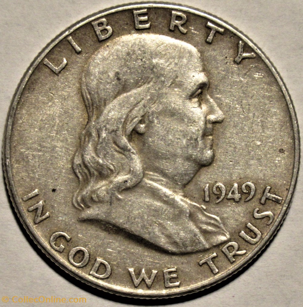 1949 Half Dollar monnaies monde etats unis 1949 half dollar