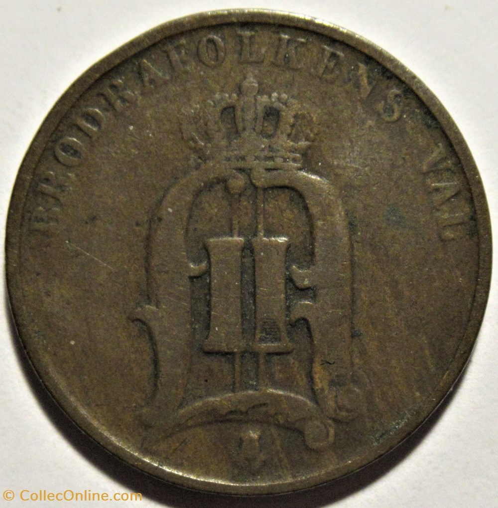 Sweden - Oskar II - 2 Öre 1877 2 monnaies monde suede sweden oskar ii 2 ore 1877