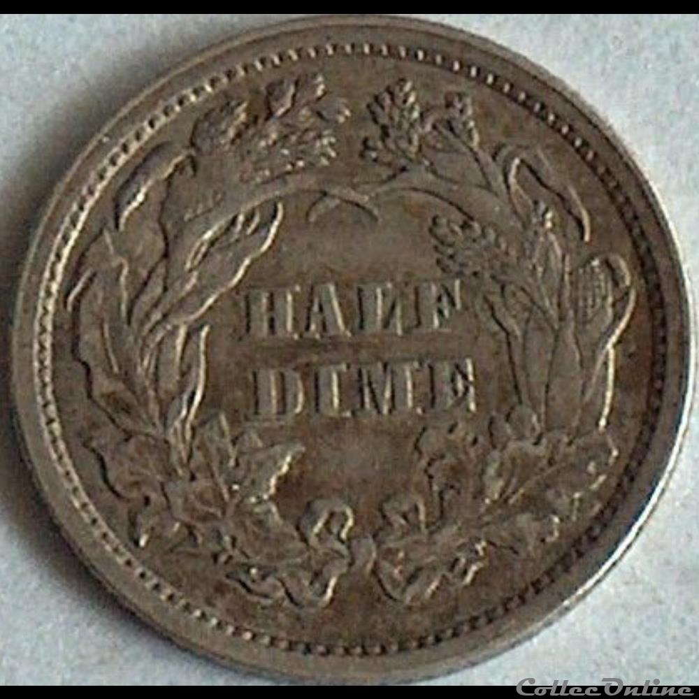 1861 Half Dime (ex.3) monnaies monde etats unis 1861 half dime ex 3