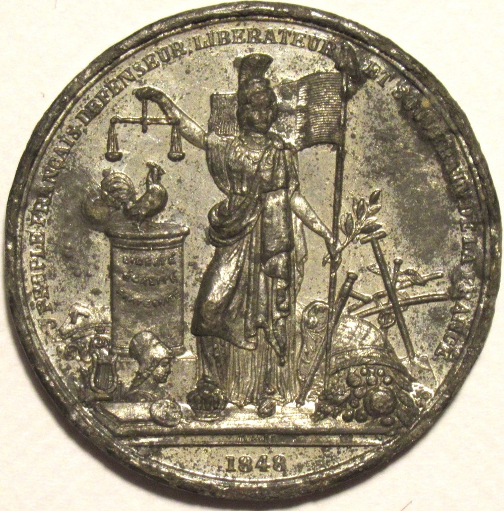 medailles france revolution medaillon 1848 journees de fevrier a paris iie republique