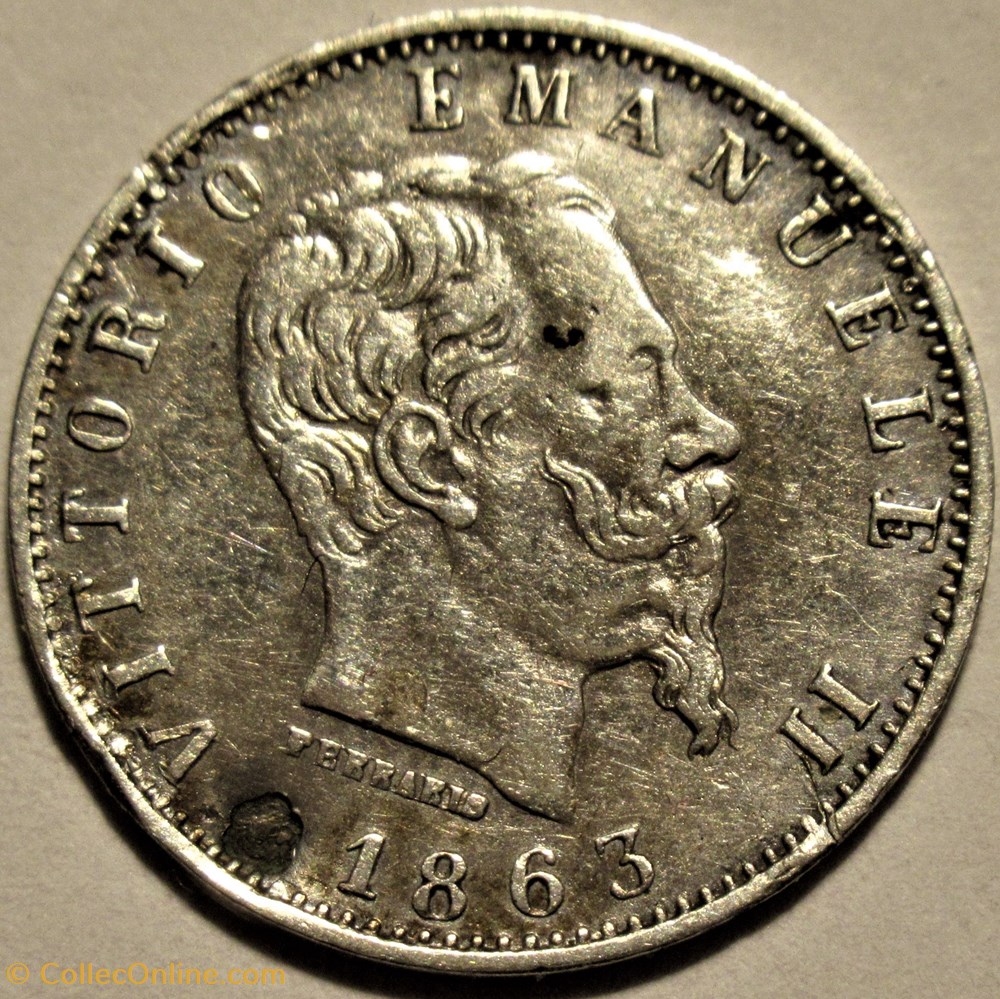 1863 Royaume d'Italie, 20 Centesimi, Milano - Vittorio Emanuele II (ex.2) 2 monnaies monde 1863 royaume italie 20 centesimi milano vittorio emanuele ii ex 2