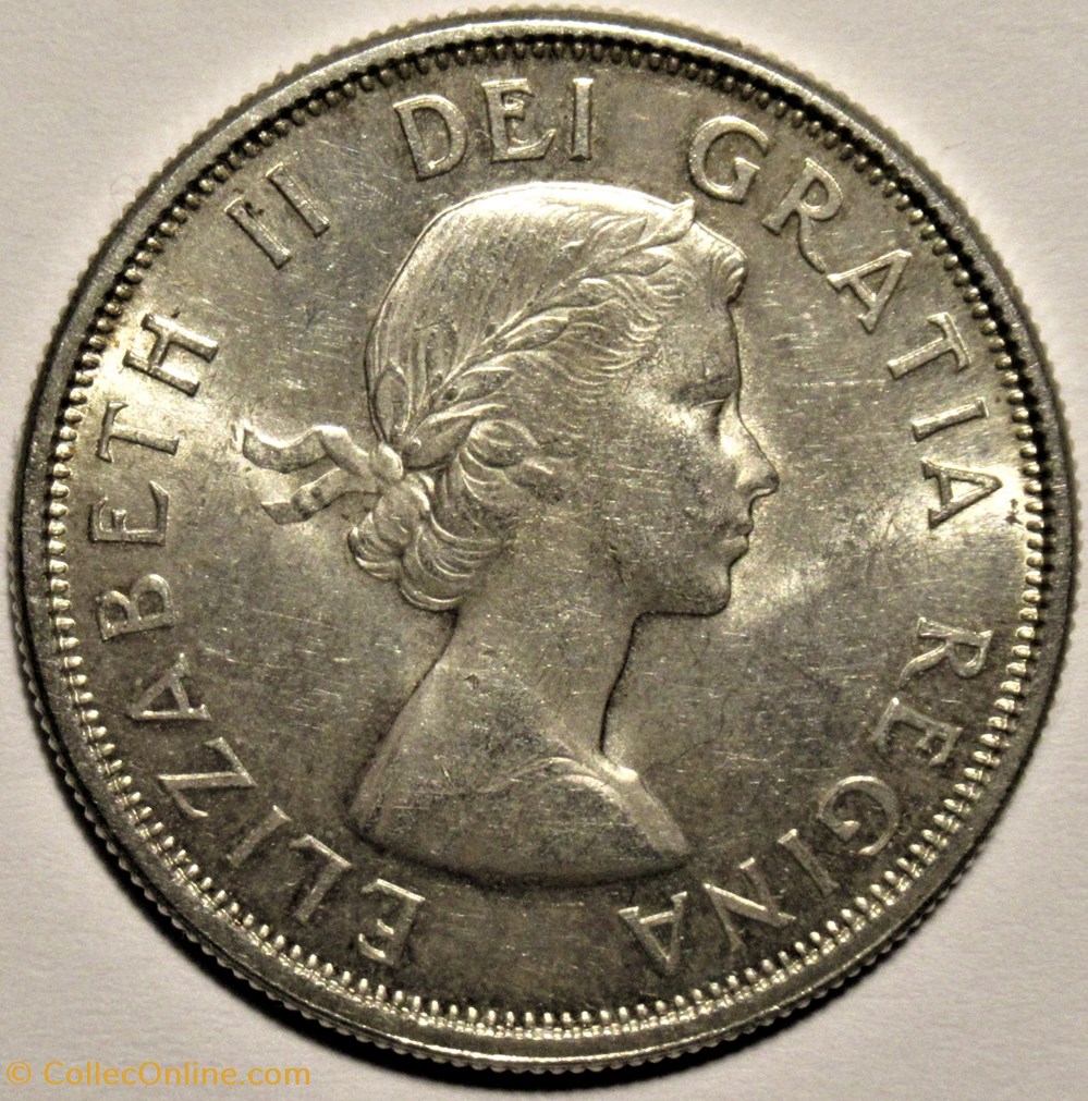 Elizabeth II 50 Cents 1963 Coins World Canada Elizabeth Ii