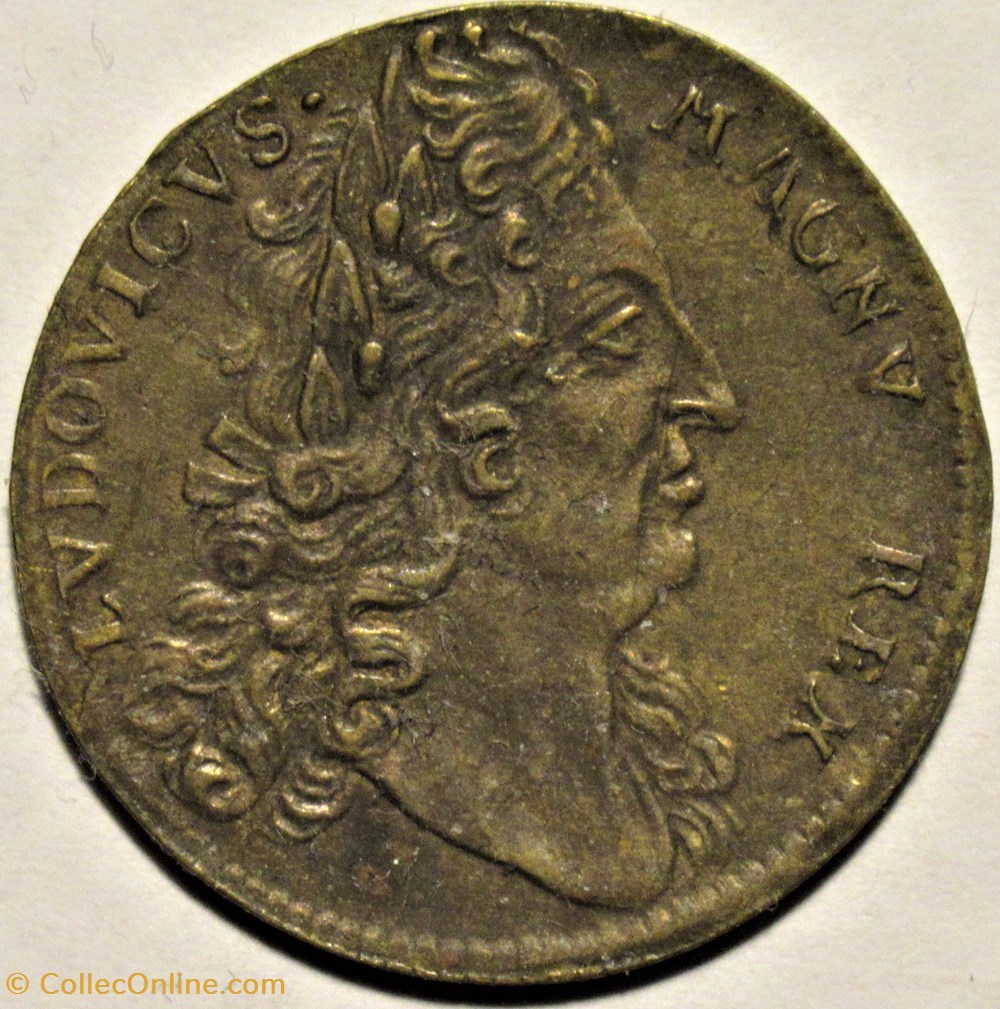 monnaies paranumismatique jetons poids louis xiv c 1699 pallas jeton des batiments du roi fautee