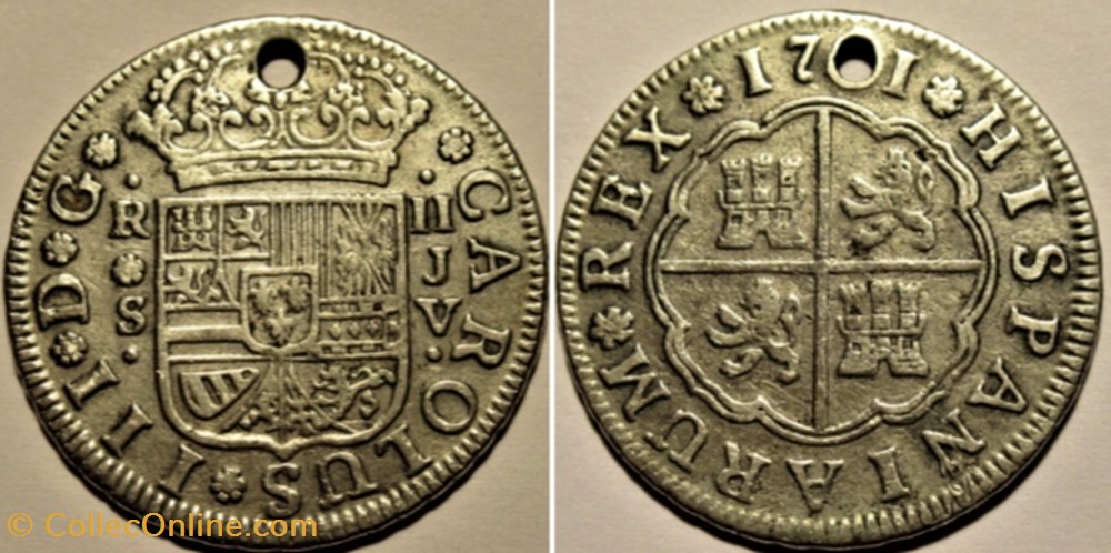 1761 Sevilla 2 Reales - Carlos III of Spain monnaies monde espagne 1761 sevilla 2 reales carlos iii of spain