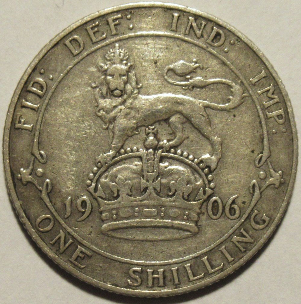 Edward VII - One Shilling 1906 United Kingdom of G.B. monnaies monde royaume edward vii one shilling 1906 united kingdom of g b