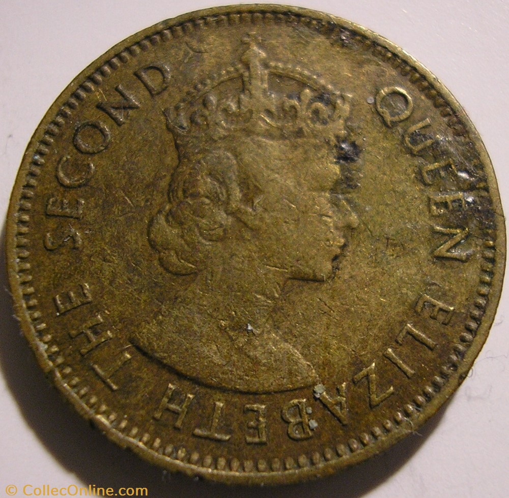 monnaie monde elizabeth ii 10 cents 1965 hong kong