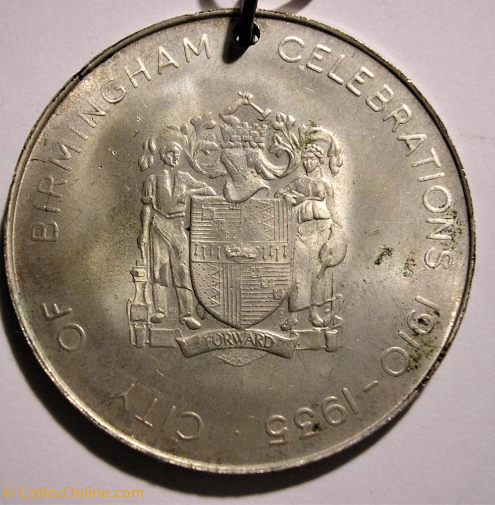 medaille royaume uni george v mary silver jubilee 1935 medal birmingham england