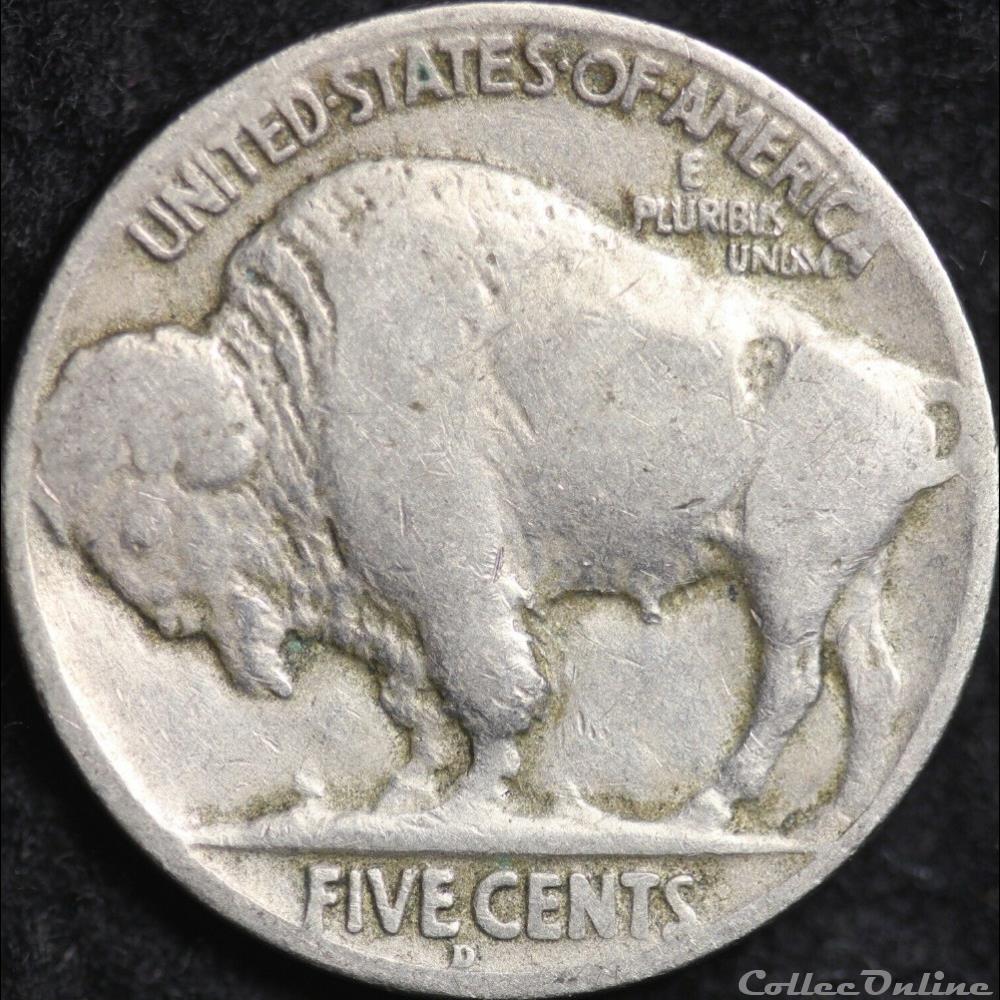 1928 Denver 5 Cents - Variety Repunched Mint 2 monnaie monde etat uni 1928 denver 5 cents variety repunched mint