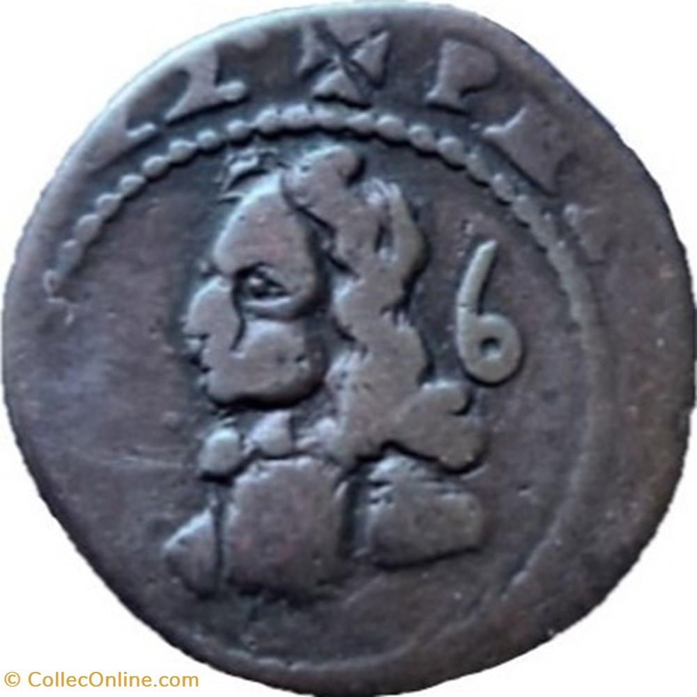 1722 Mallorca, Treseta - Felipe V (ex.2) monnaies europe medievale royaume d espagne 1722 mallorca treseta felipe v ex 2
