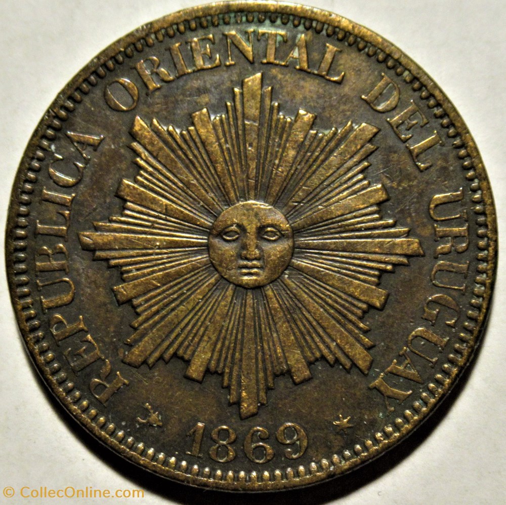 monnaies monde uruguay 4 centesimos 1869 ex 2