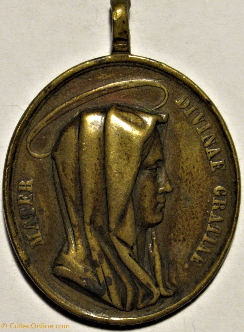 medailles religieuses medaillon jesus vierge marie xixe