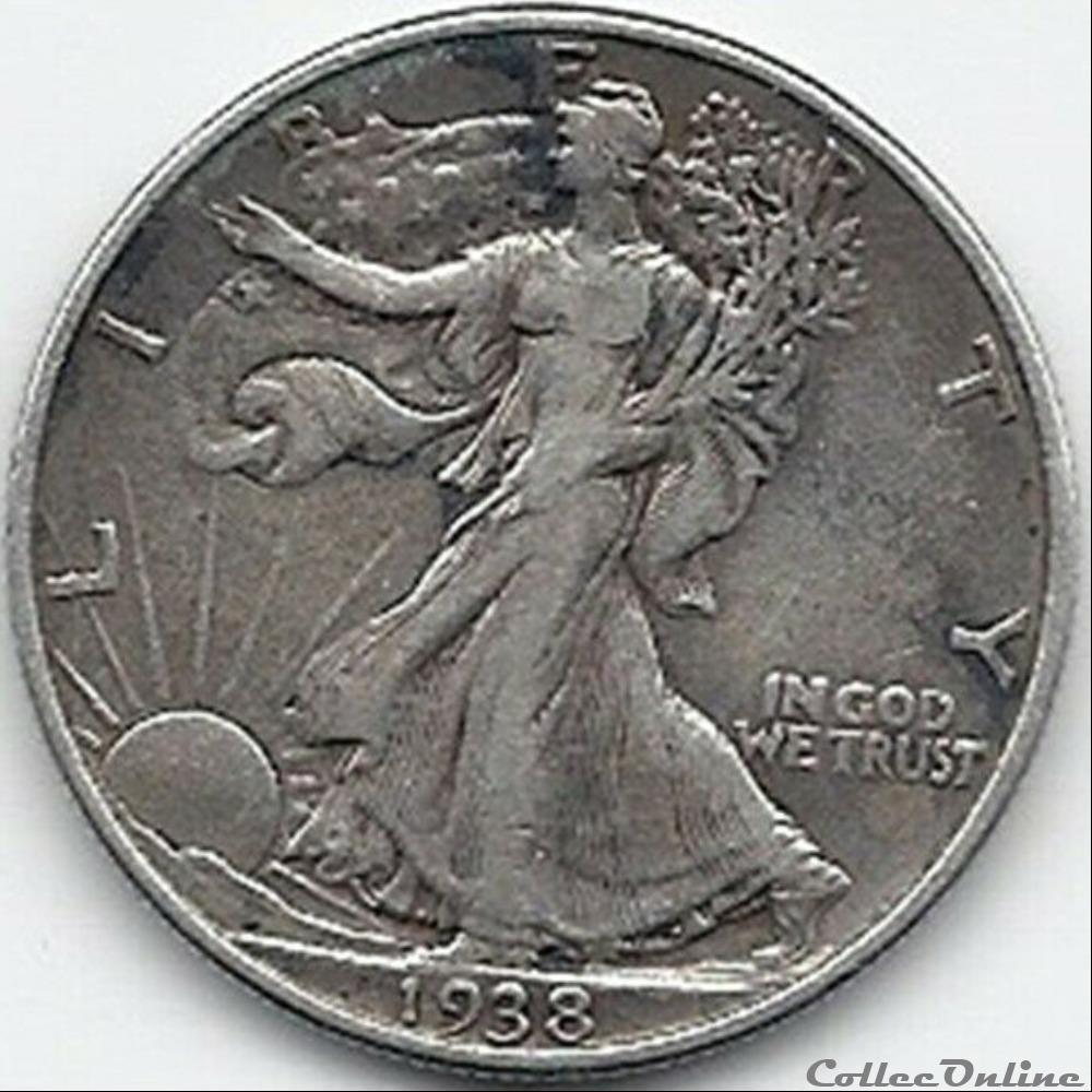1938 Half Dollar (2) monnaie monde etat uni 1938 half dollar 2