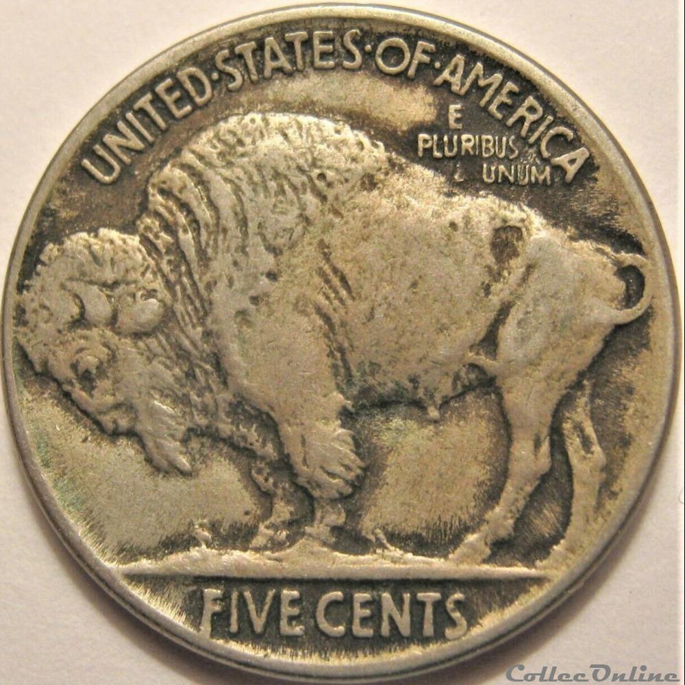 monnaie monde etat uni 1921 5 cents error