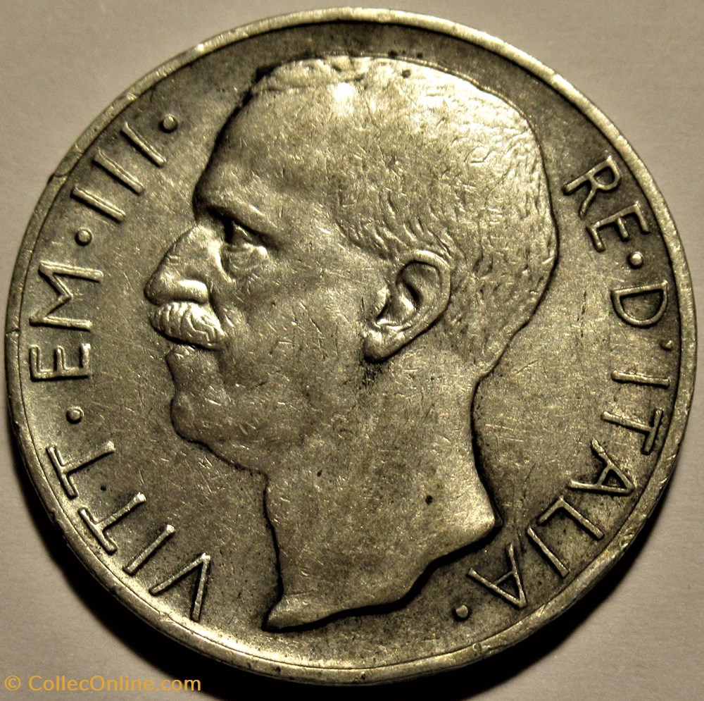 1927 Royaume d'Italie, 10 Lire, Roma - Vittorio Emanuele III 2 monnaies monde 1927 royaume italie 10 lire roma vittorio emanuele iii