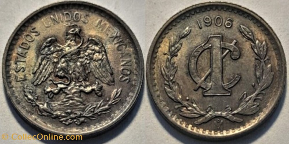 monnaies monde mexique mexico 1 centavo 1906