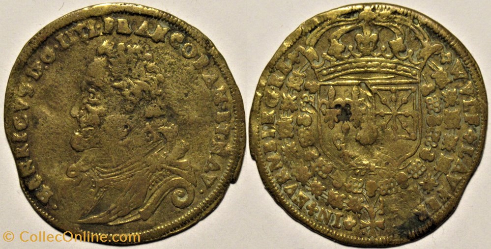 Henri IV, c.1596 Jeton de Nuremberg par Wolf Lauffer monnaies paranumismatique jetons poids henri iv c 1596 jeton de nuremberg par wolf lauffer