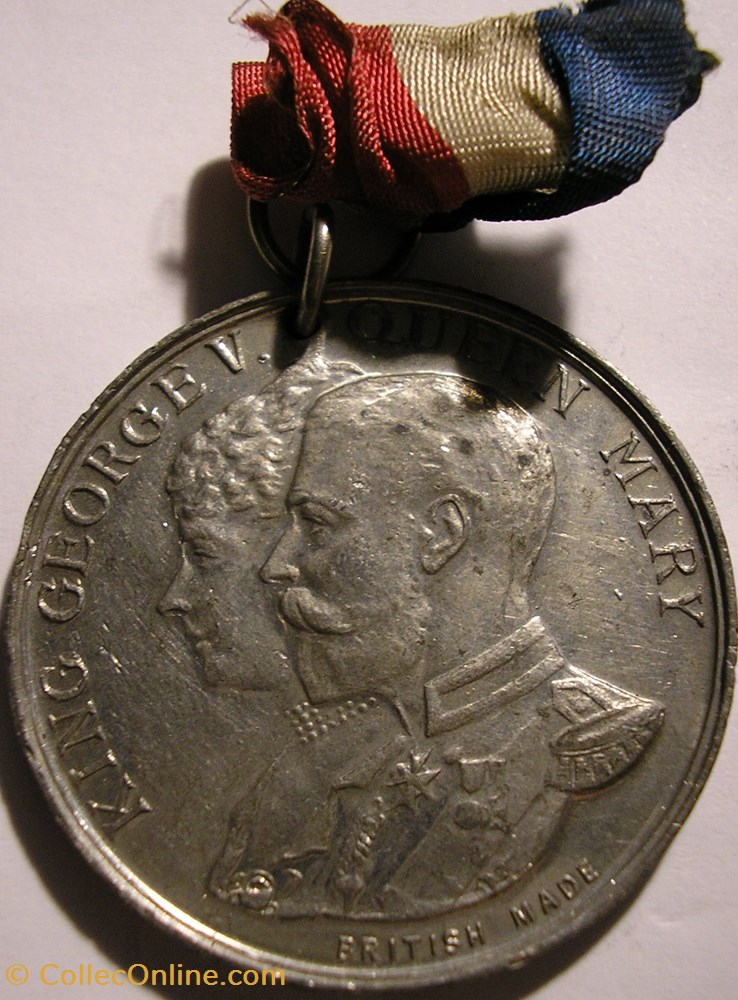 George V & Mary - 1935 Silver Jubilee, British Made Medal 4 medaille royaume uni george v mary 1935 silver jubilee british made medal
