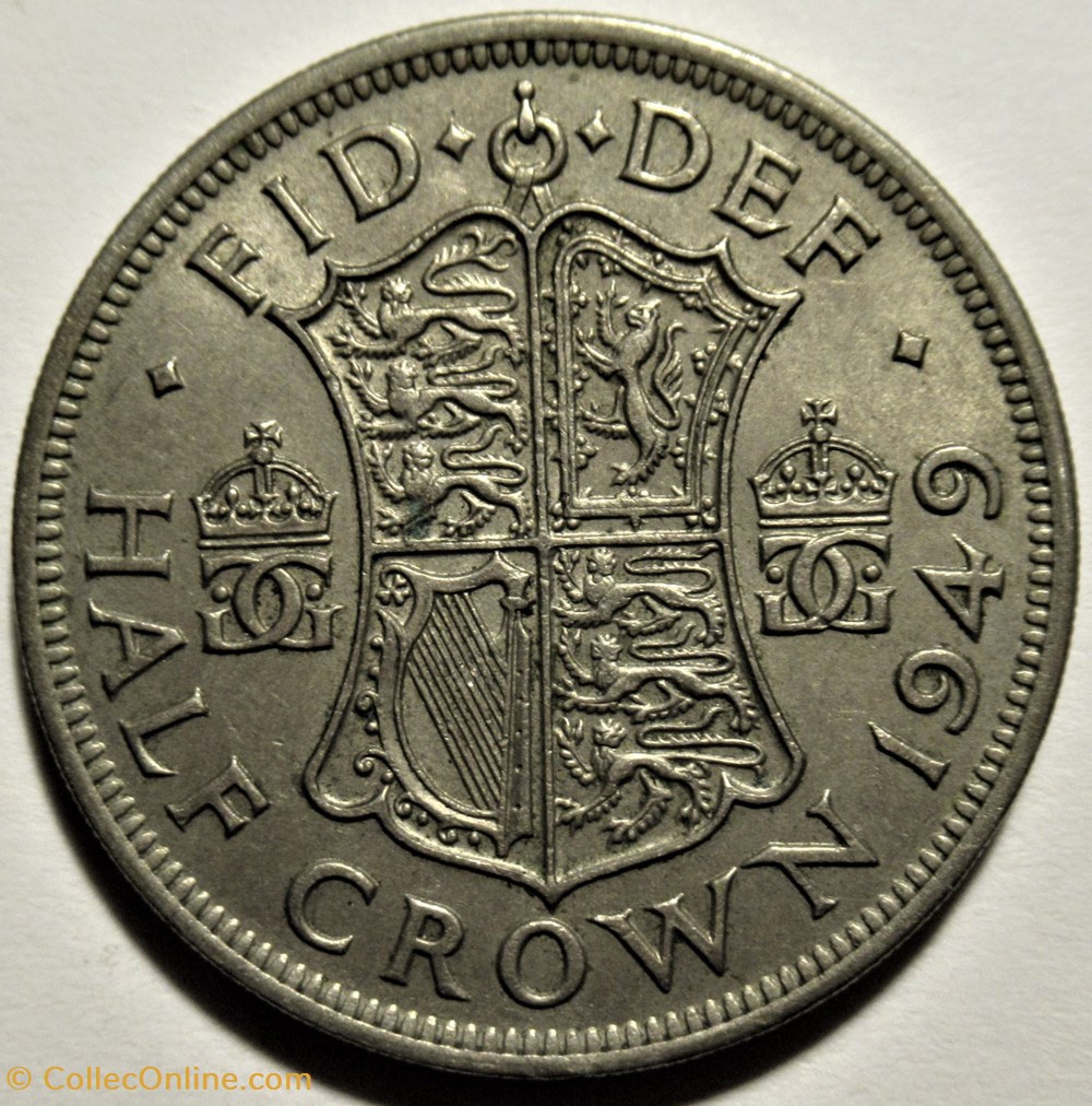 George VI - Half Crown 1949 - Great Britain 3 monnaies monde royaume uni george vi half crown 1949 great britain